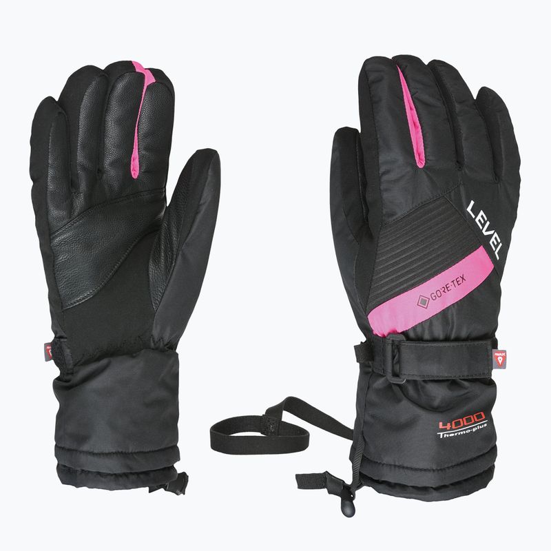Dětské lyžařské rukavice Level Warmster Jr Gore-Tex fucsia