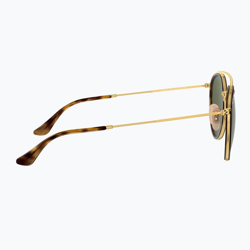 Sluneční brýle Ray-Ban Round Double Bridge arista gold/green g-15 7