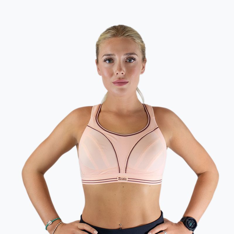 Fitness  podprsenka Shock Absorber Ultimate Run Bra pink glow 3