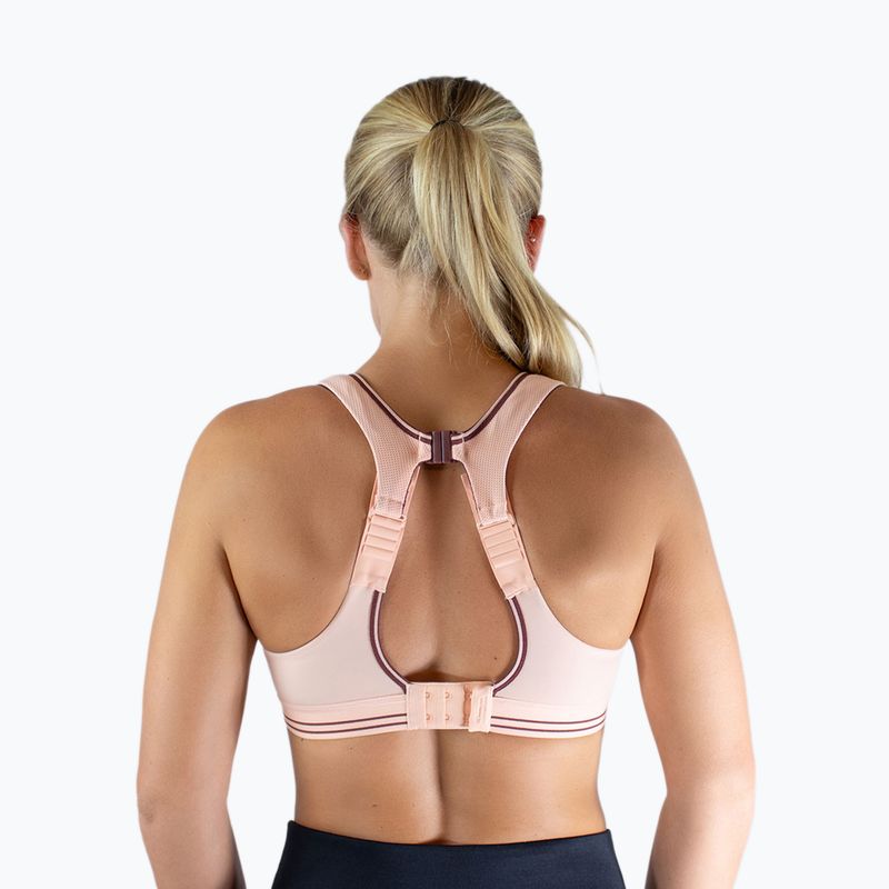 Fitness  podprsenka Shock Absorber Ultimate Run Bra pink glow 4