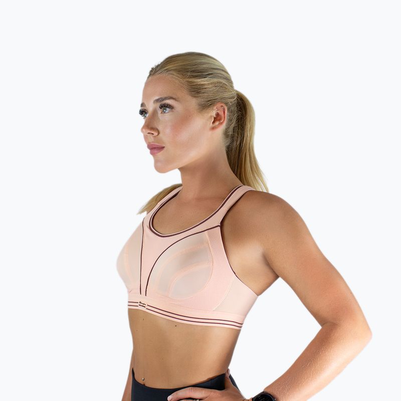 Fitness  podprsenka Shock Absorber Ultimate Run Bra pink glow 5