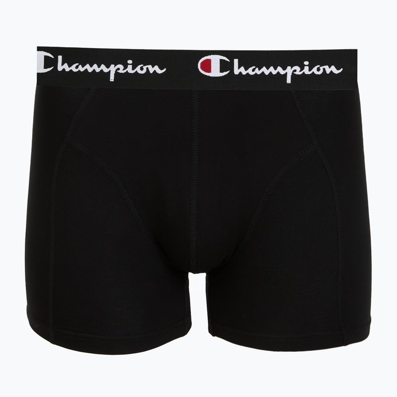Pánské boxerky Champion Trunk Knit oxford grey melange/oxford grey melange/black 2