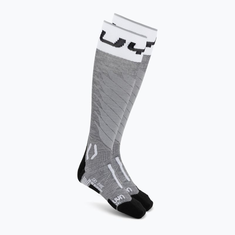 Dámské lyžařské ponožky Uyn Ski One Merino Socks grey melange/white