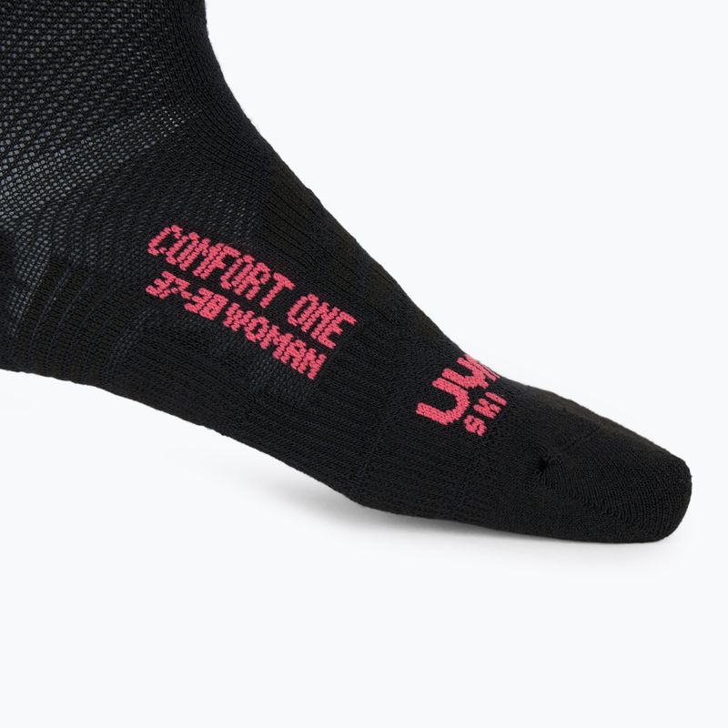 Pánské lyžařské ponožky UYN Ski One Comfort Fit black/pink 4