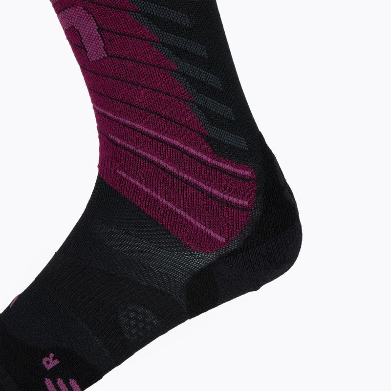 Dámské lyžařské ponožky UYN Ski One Biotech black/purple 3