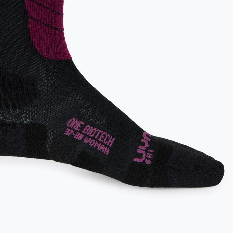 Dámské lyžařské ponožky UYN Ski One Biotech black/purple 4
