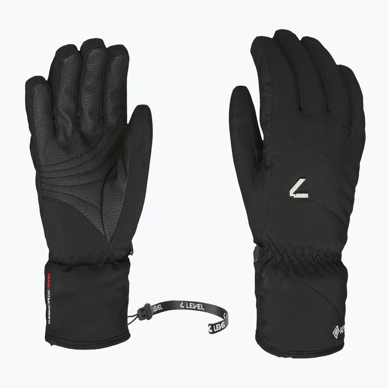 Dámské lyžařské rukavice Level Astra Gore Tex black
