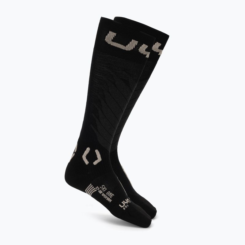 Dámské lyžařské ponožky Uyn Ski One Merino Socks black/beige