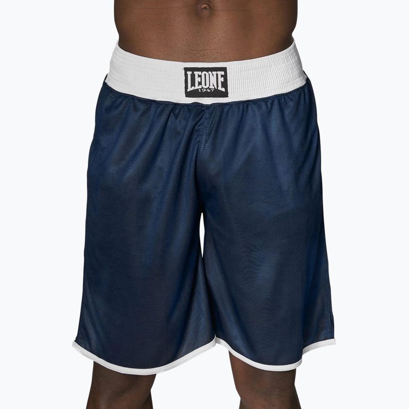Leone Double Face Boxing pánské oboustranné šortky modrá/červená AB215