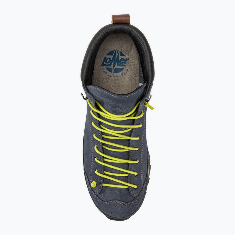 Pánské turistické boty Lomer Bio Naturale Mid Mtx Suede flag/lime 5
