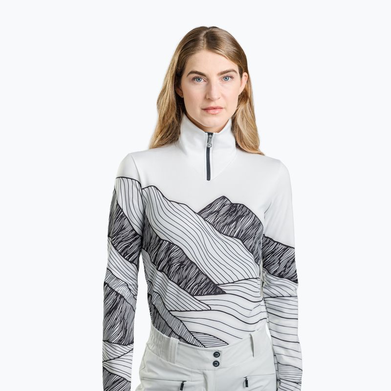 Dámská mikina DOTOUT Peaks print outline col/black beauty