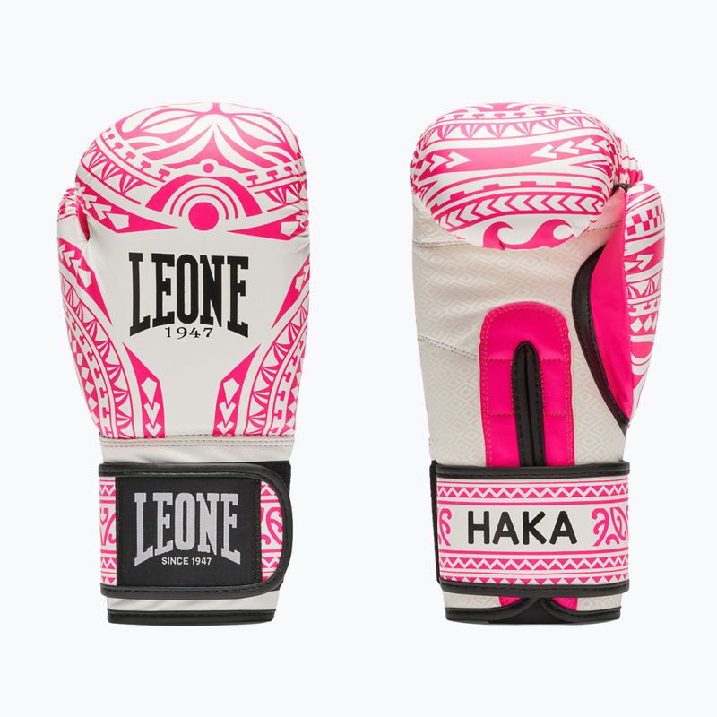 Boxerské rukavice LEONE 1947 Haka white
