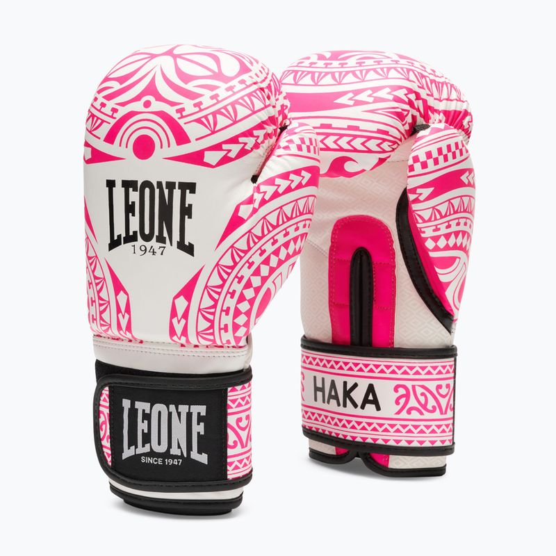 Boxerské rukavice LEONE 1947 Haka white 2