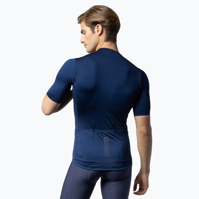Pánský cyklistický dres Alé Color Block navy blue 2