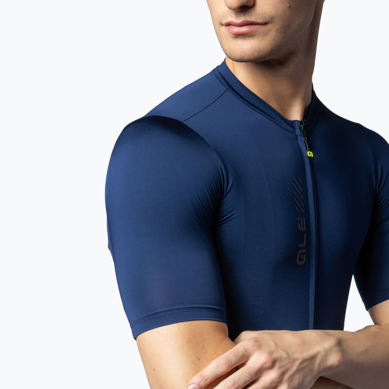 Pánský cyklistický dres Alé Color Block navy blue 4