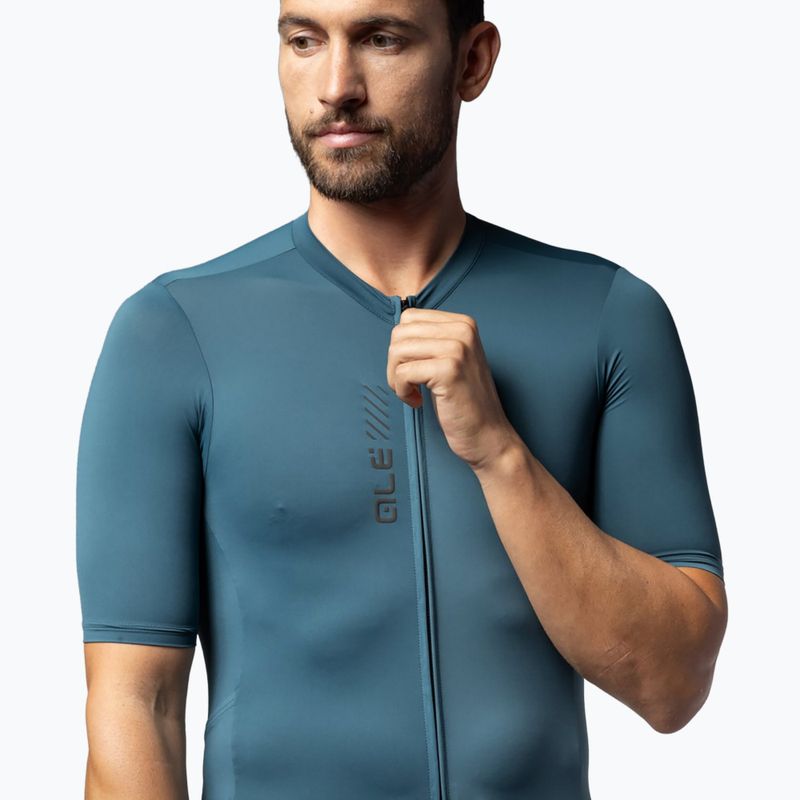 Pánský cyklistický dres Alé Color Block Off Road leaf green 3