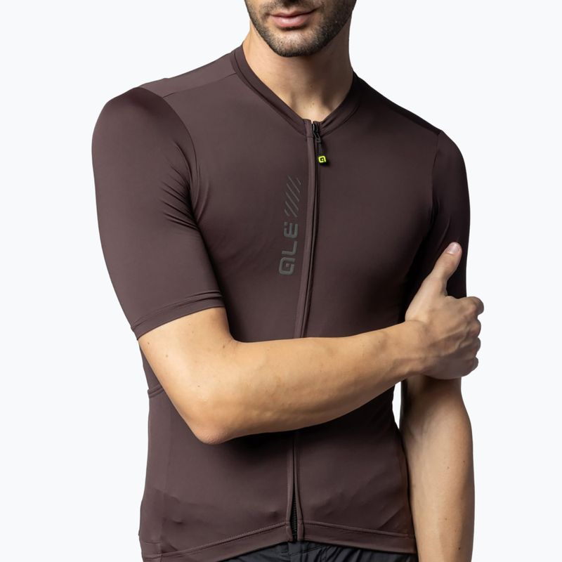 Pánský cyklistický dres Alé Color Block Off Road cocoa brown 4
