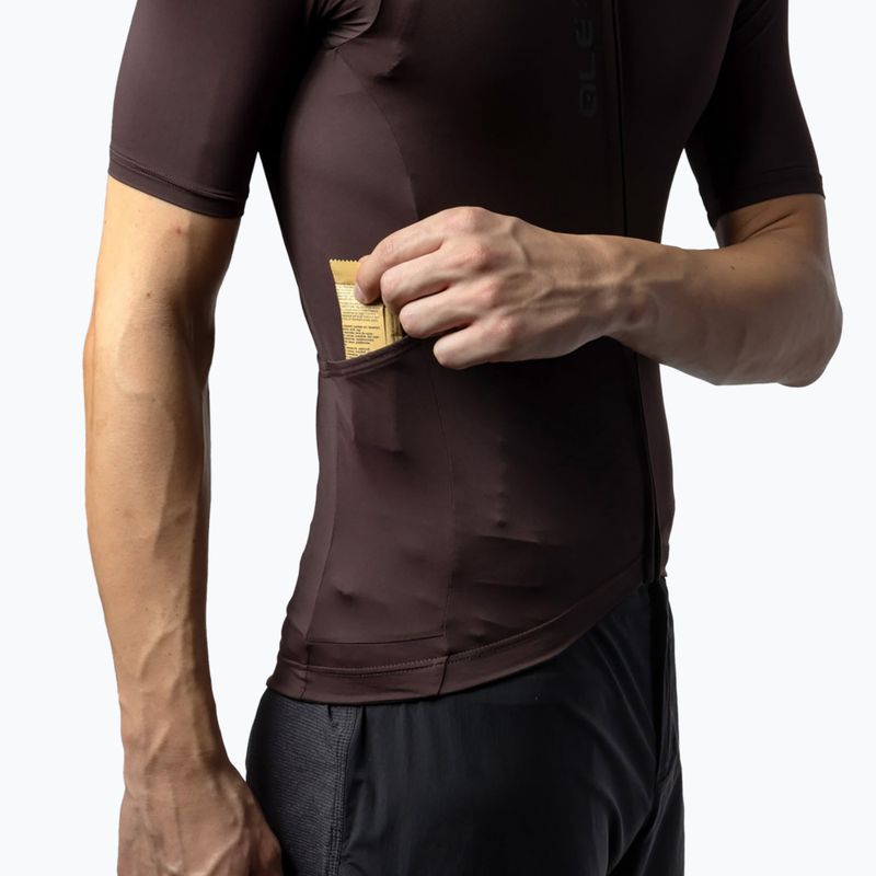 Pánský cyklistický dres Alé Color Block Off Road cocoa brown 6