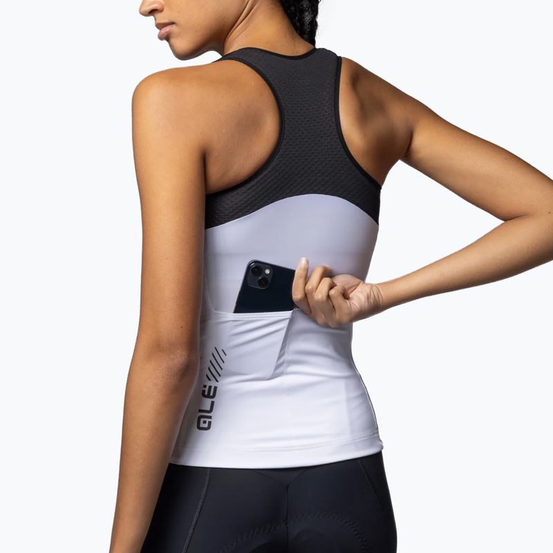 Dámský cyklistický dres Alé Color Block TT white 5