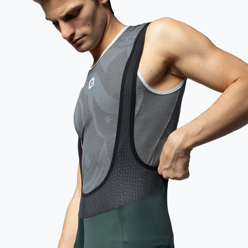 Pánské cyklistické šortky Alé Stones Cargo Bibshorts green wood 3