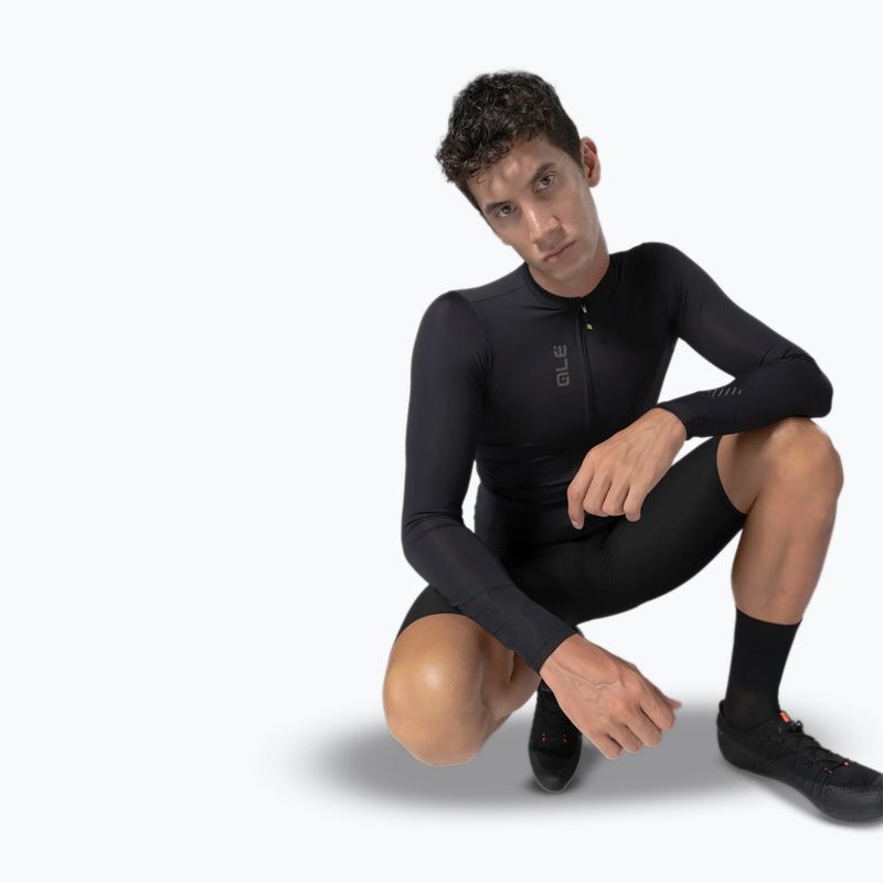 Pánské cyklistické triko Longsleeve Alé Color Block black 5