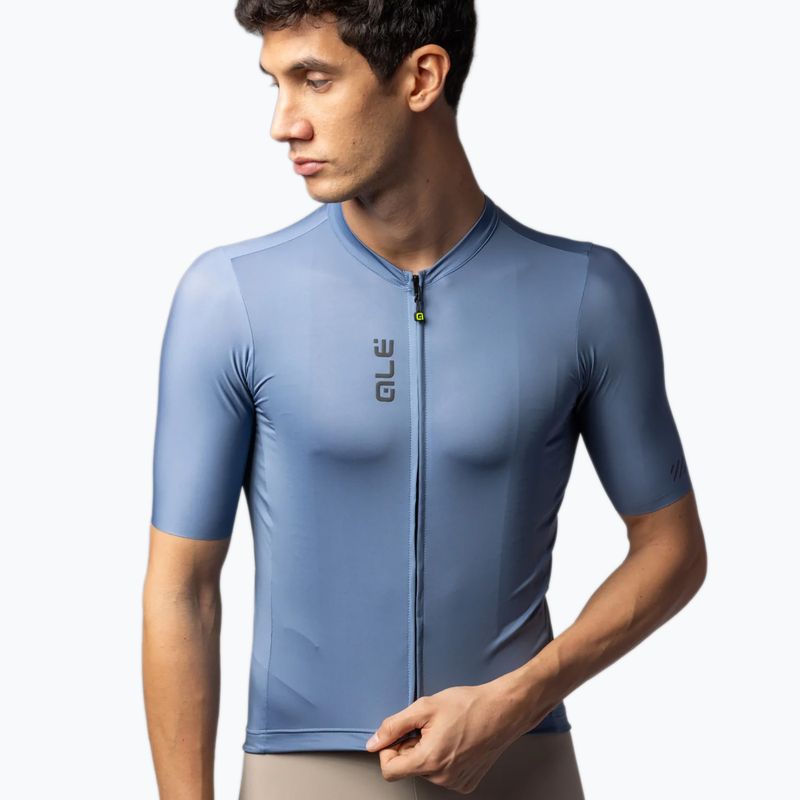 Pánský cyklistický dres Alé Color Block steel blue 3
