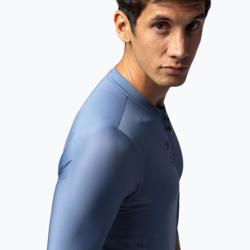 Pánský cyklistický dres Alé Color Block steel blue 4
