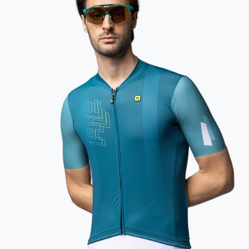 Pánský cyklistický dres Alé Follow Me teal 3