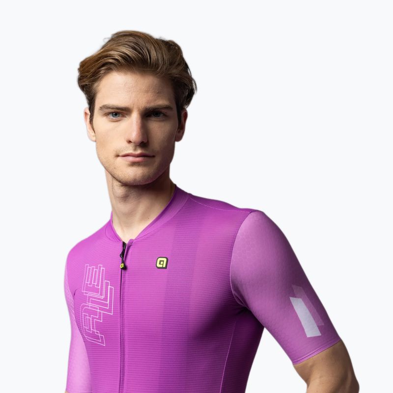 Pánský cyklistický dres Alé Follow Me cyclamen 3