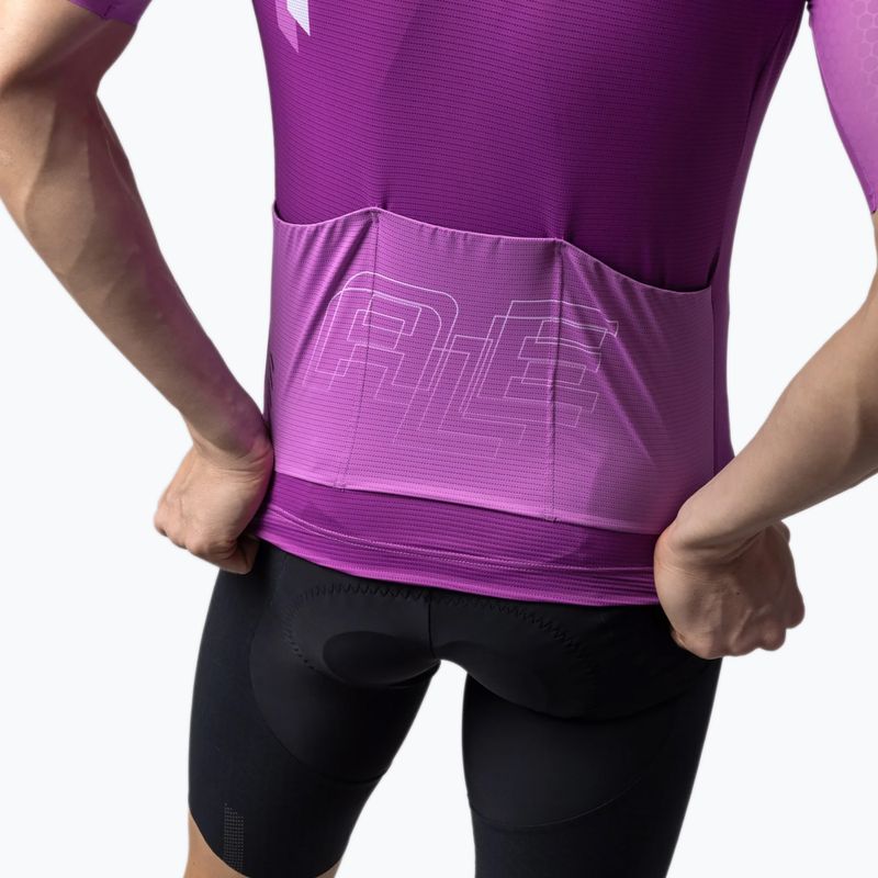 Pánský cyklistický dres Alé Follow Me cyclamen 5