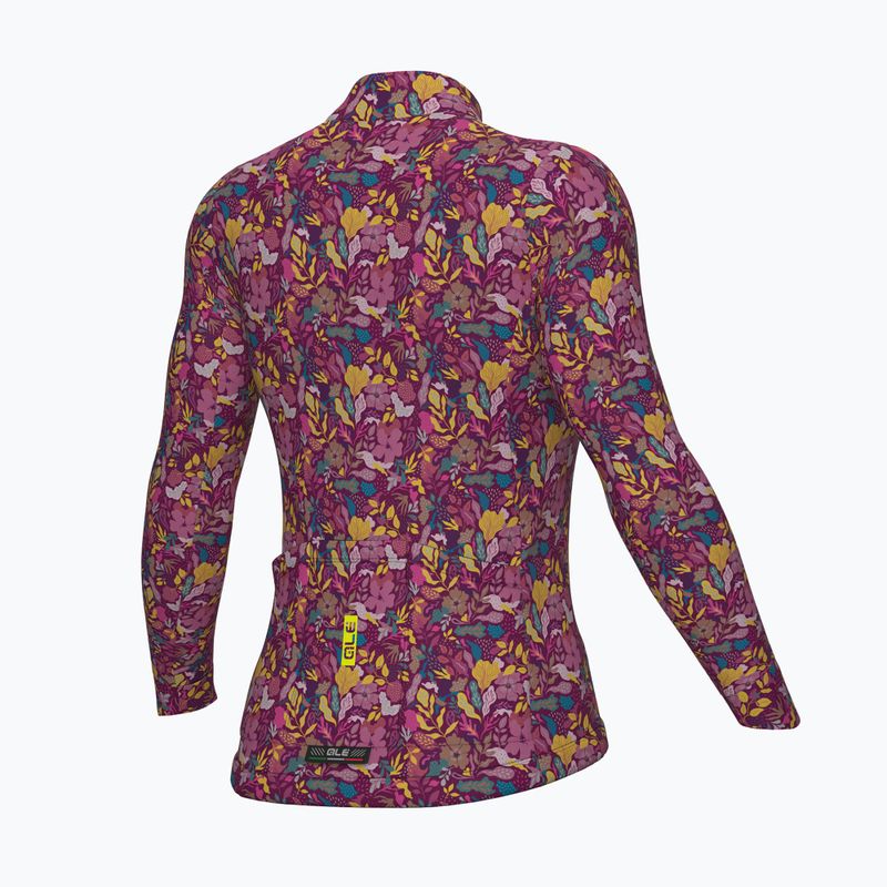 Dámská cyklistická mikina Alé Flowery LS Jersey rosa/pink 2