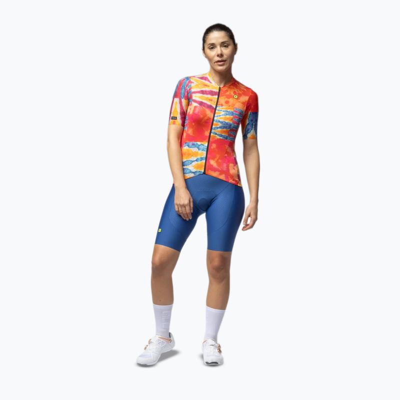 Dámský cyklistický dres Alé Clorofilla orange combo 2