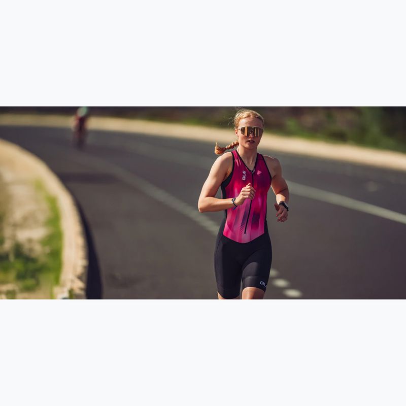 Dámská triatlonová kombinéza Alé Crazy pink combo 8