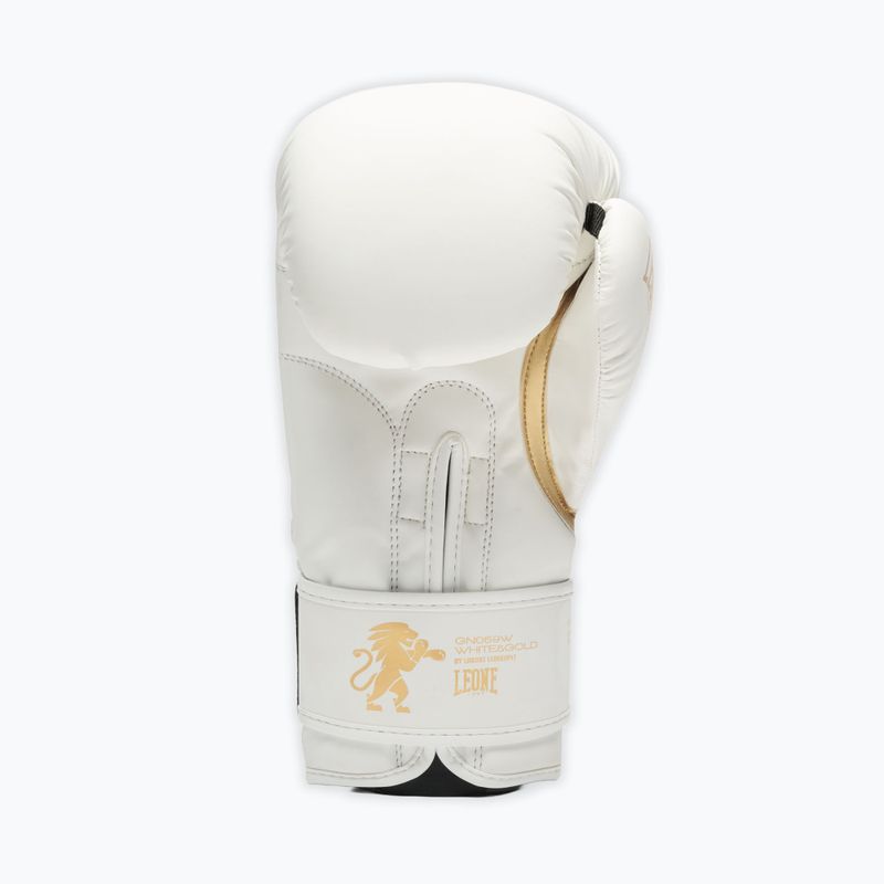 Boxerské rukavice LEONE 1947 Idol white/gold 4