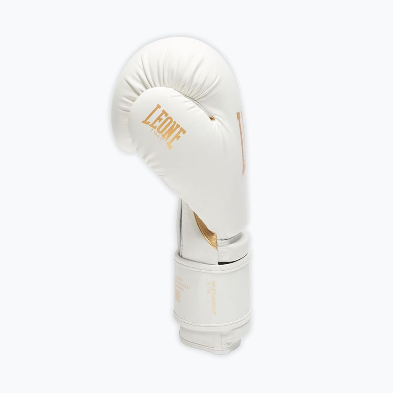 Boxerské rukavice LEONE 1947 Idol white/gold 5