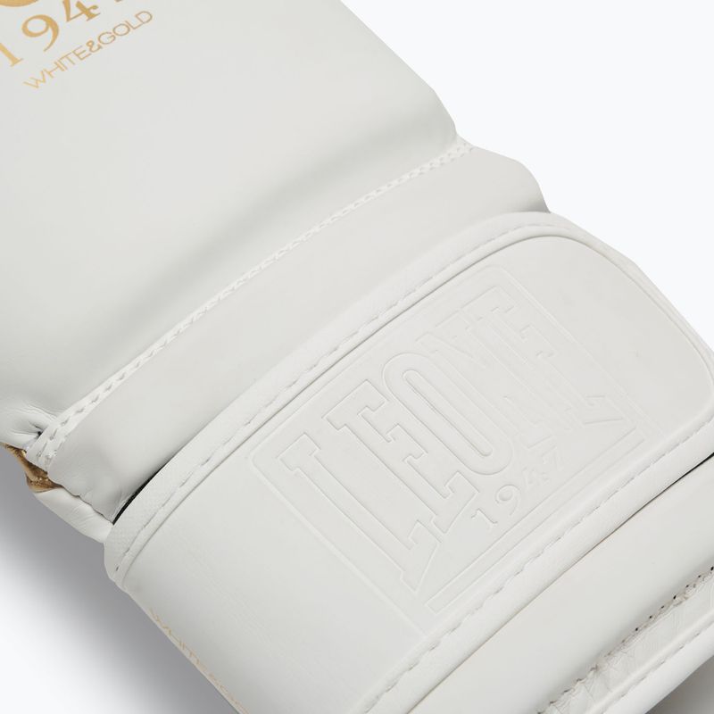 Boxerské rukavice LEONE 1947 Idol white/gold 7