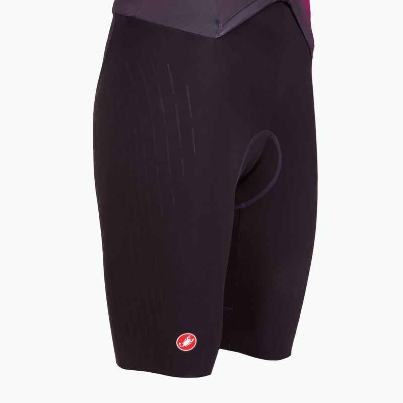 Dámská cyklistická kombinéza Castelli Free Sanremo 3 SS In dark night shade/vivid orange-bright rose 4