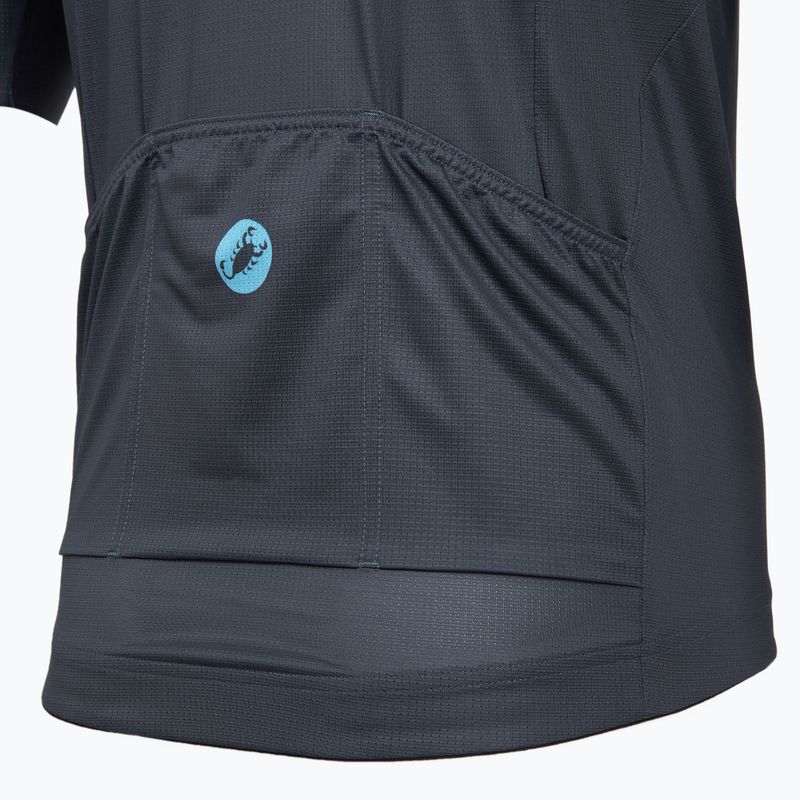 Pánský cyklistický dres Castelli Entrata Apex twilight blue/neon cobalt 4