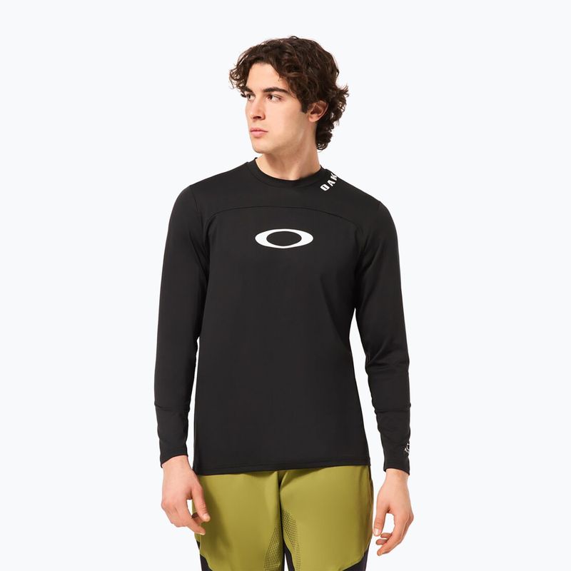 Pánský cyklistický dres longsleeve Oakley Free Ride RC blackout