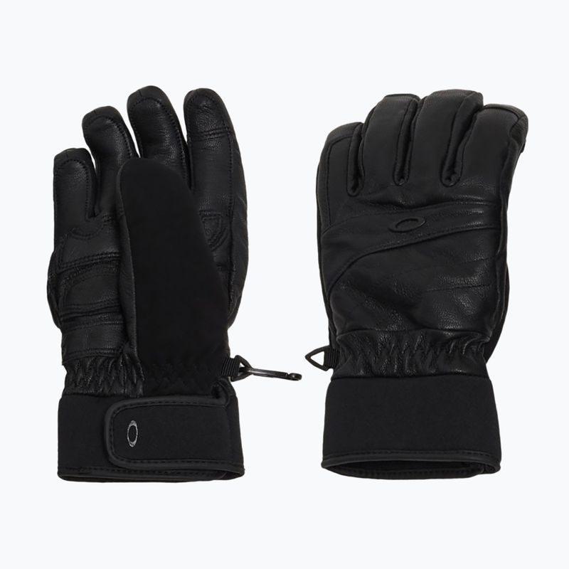 Dámské lyžařské rukavice Oakley W. Peak Leather blackout 8