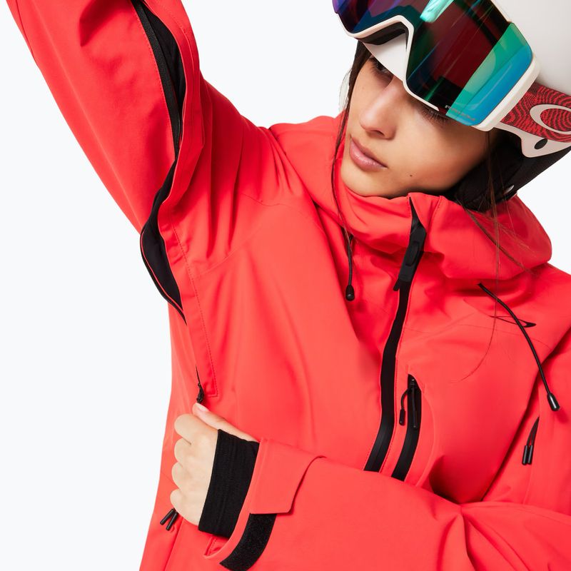 Dámská lyžařská bunda Oakley Canopy Insulated hibiscus red 7