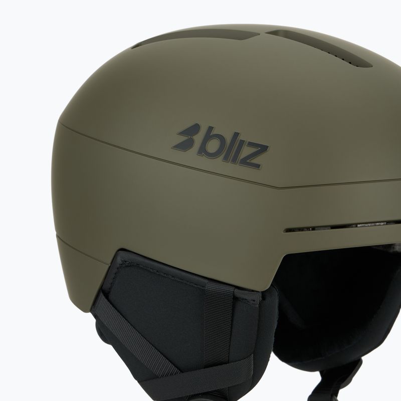 Lyžařská helma Bliz S002 matte camo green 7