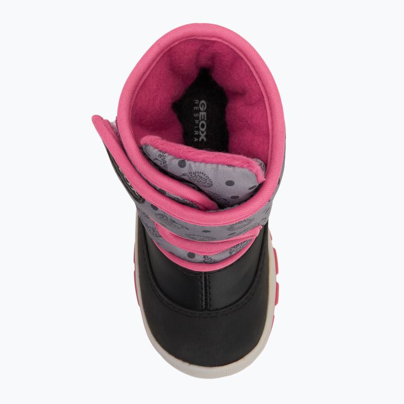 Dětské sněhule Geox Flanfil ABX black / fuchsia 5