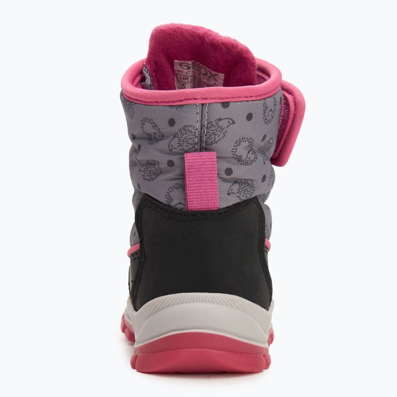 Dětské sněhule Geox Flanfil ABX black / fuchsia 6