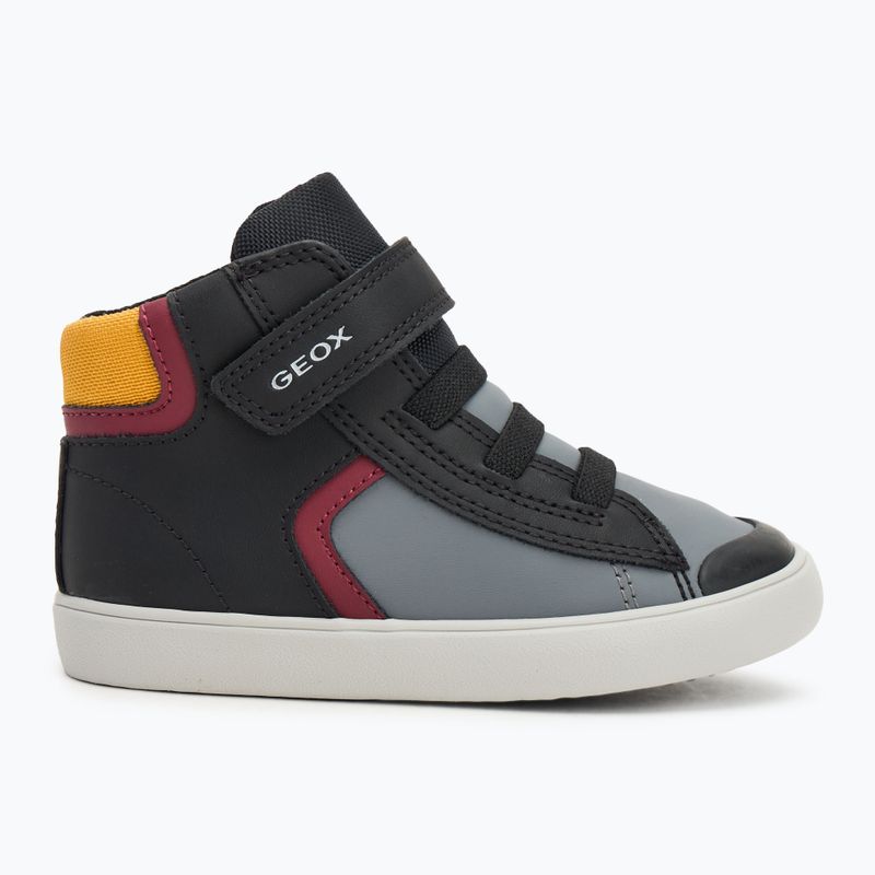 Dětské boty Geox Gisli black/burgundy 2