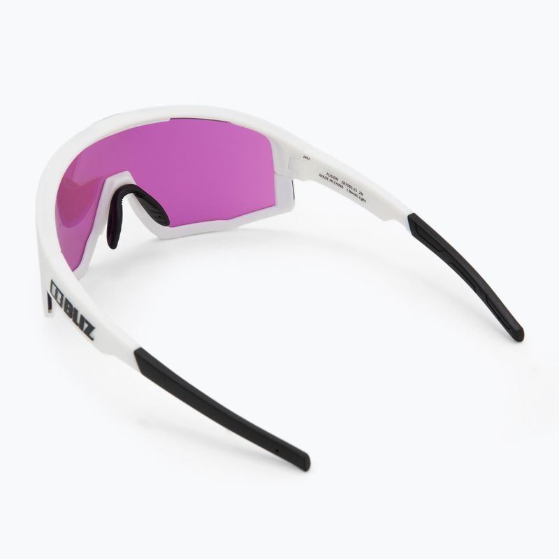 Sluneční brýle Bliz Fusion Nano Optics Nordic Light matt white/ begonia/ violet w blue multi 3