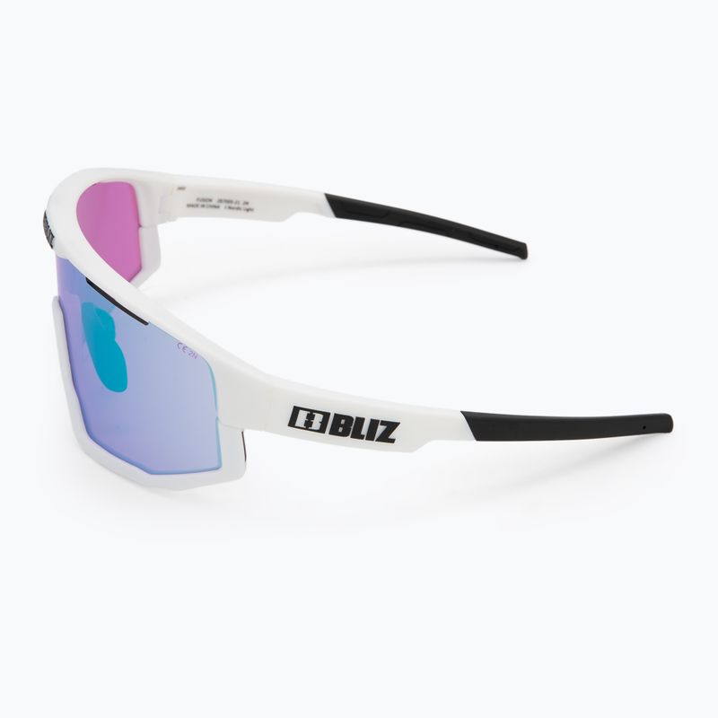 Sluneční brýle Bliz Fusion Nano Optics Nordic Light matt white/ begonia/ violet w blue multi 5