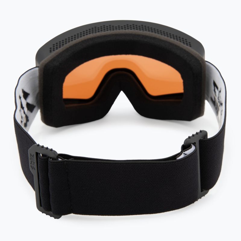 Lyžařské brýle Bliz G001 matte black/orange/silver mirror 3