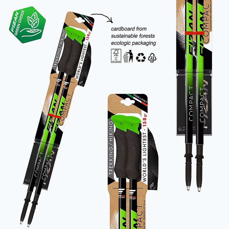 Trekingové hole Fizan Compact green 10