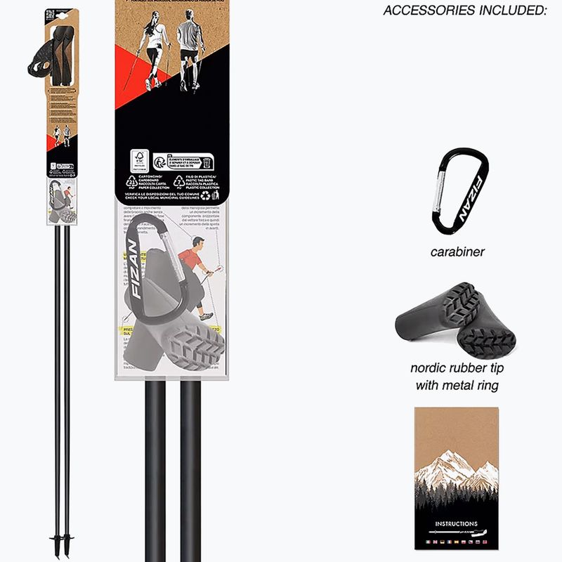 Nordic walking hole Fizan Tekno Race yellow 11